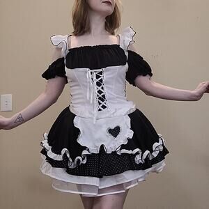 maid costume leg avenue size small